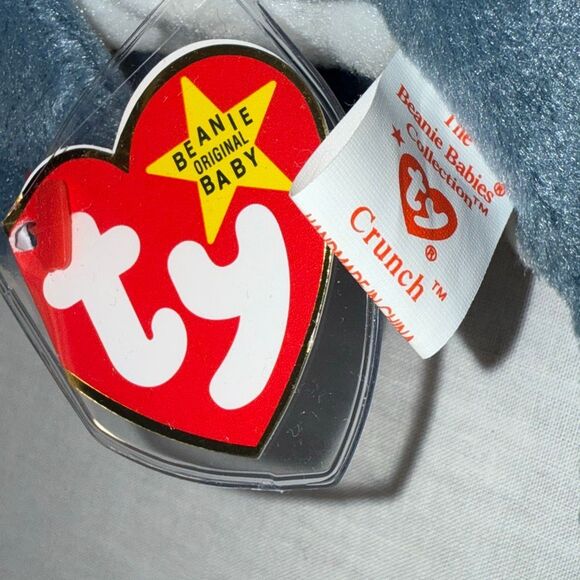Vintage Ty Beanie Babies Aquatic Trio – Goldie 1993, Crunch 1996 & Waves 1996 – - Picture 10 of 16